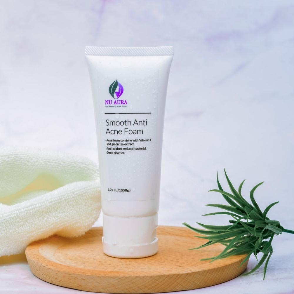 Nu Aura Smooth And Anti Acne Foam  50G