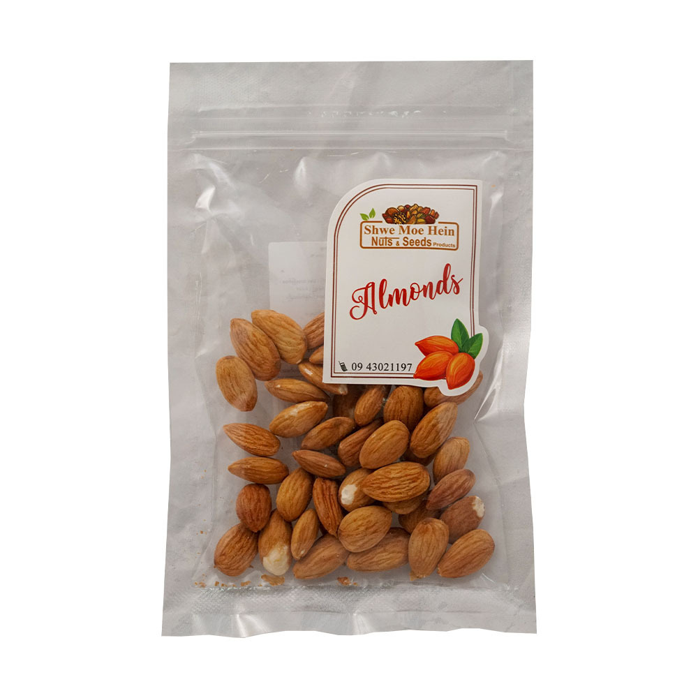 Shwe Moe Hein Roasted Almonds 60G