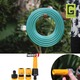 Clover Flexible Garden Hose Pipe1/2 Inch 15 MM with Sprayer Set 4PCS (Green) 50CM X 30CM X 10CM