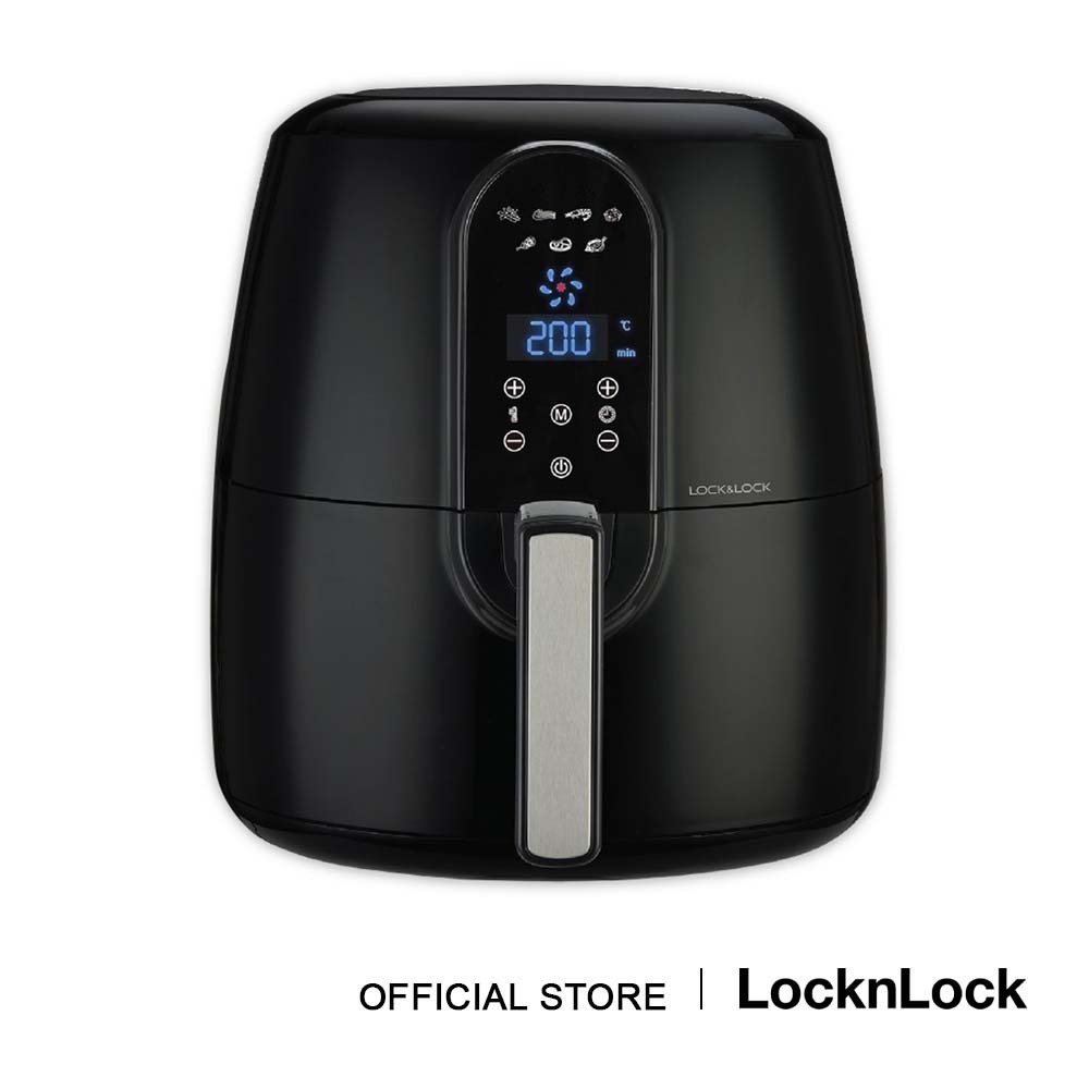 Lock & Lock Degital Eco Fryer 5.2L EJF351BLK