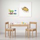 Ikea Lätt Children'S Table With 2 Chairs, White/Pine Wood 101.784.13