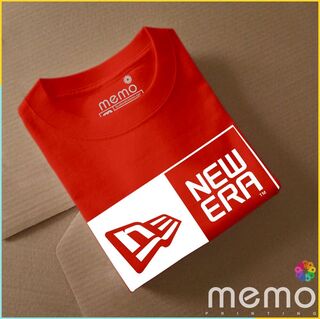 memo ygn new era  unisex Printing T-shirt DTF Quality sticker Printing-Black (XL)