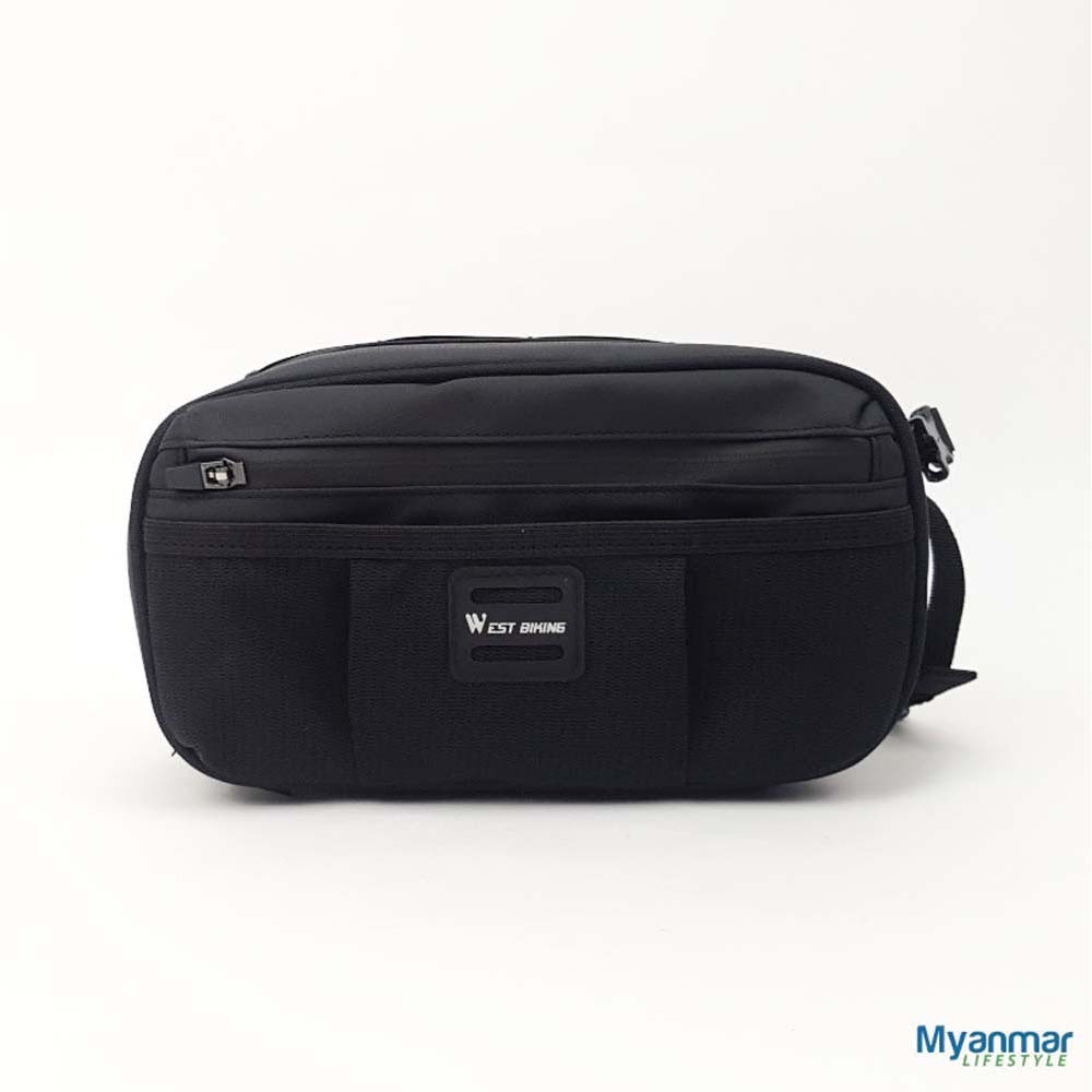 West Biking Spacious 2-in-1 Bicycle Handlebar Bag  CYC-WB-SHBAG-Black