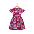 Khay May Flower Dress Red Large (3-5yrs)