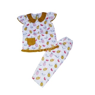 Bambi Baby Night Wear Silk Cotton One Set BAMBI_BABY04_7 Yellow (4 Years)