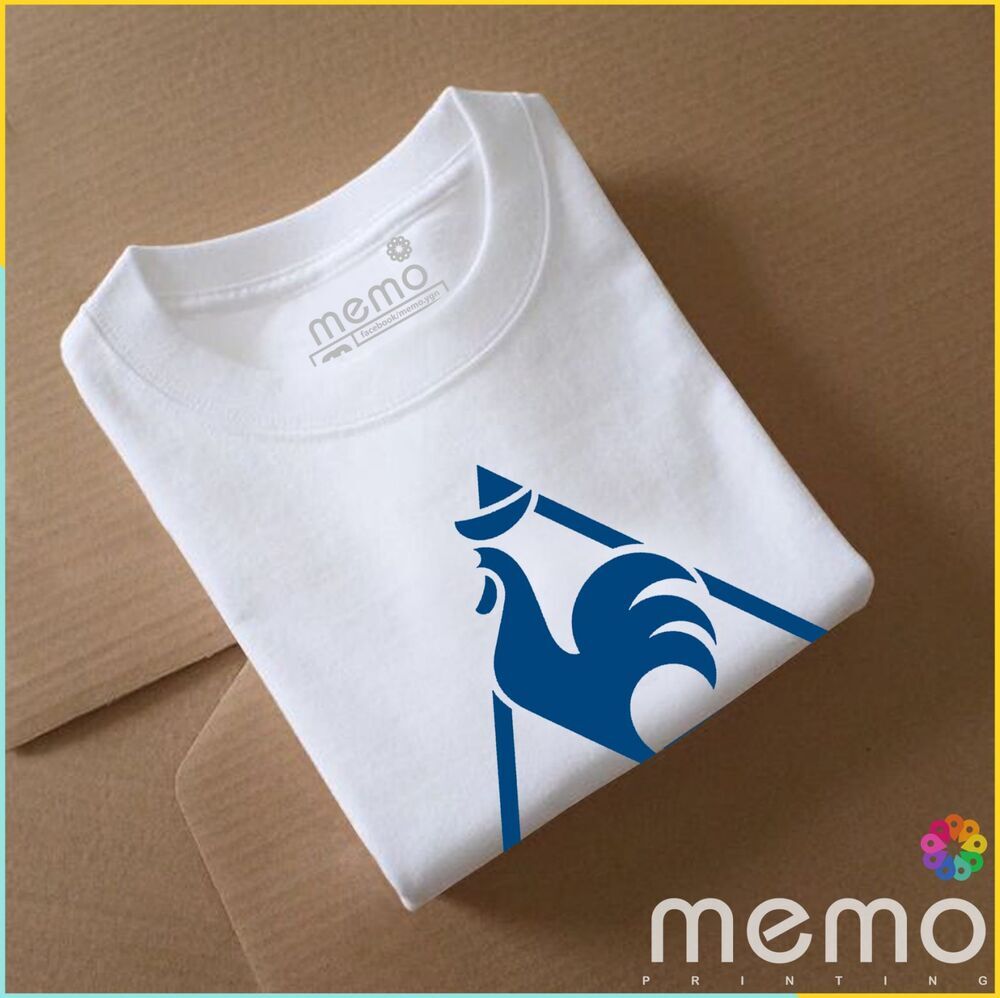 memo ygn Le coq sportif unisex Printing T-shirt DTF Quality sticker Printing-White (XL)