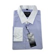 Luxury ကာလာစပ်အပြာအစင်းကြဲရှပ်အင်္ကျီ (L)