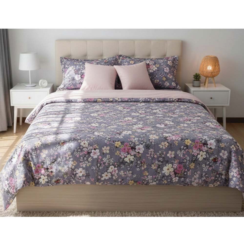 Rosemary 100% Cotton Double Bedsheet Set RM-001 Flower