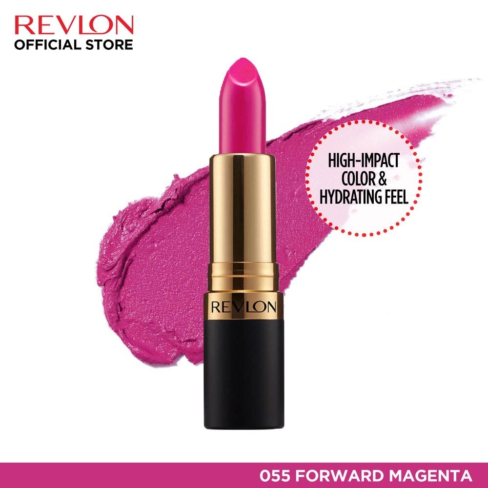 Revlon Superlustrous Matte Lip Stick (055 - Forward Magenta) 4.5G