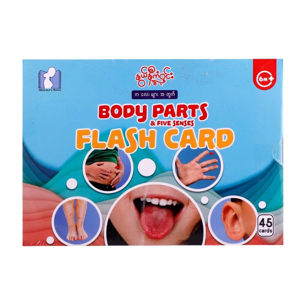 Body Parts&Five Senses Flash Card (Nwe Ni Kan Win)