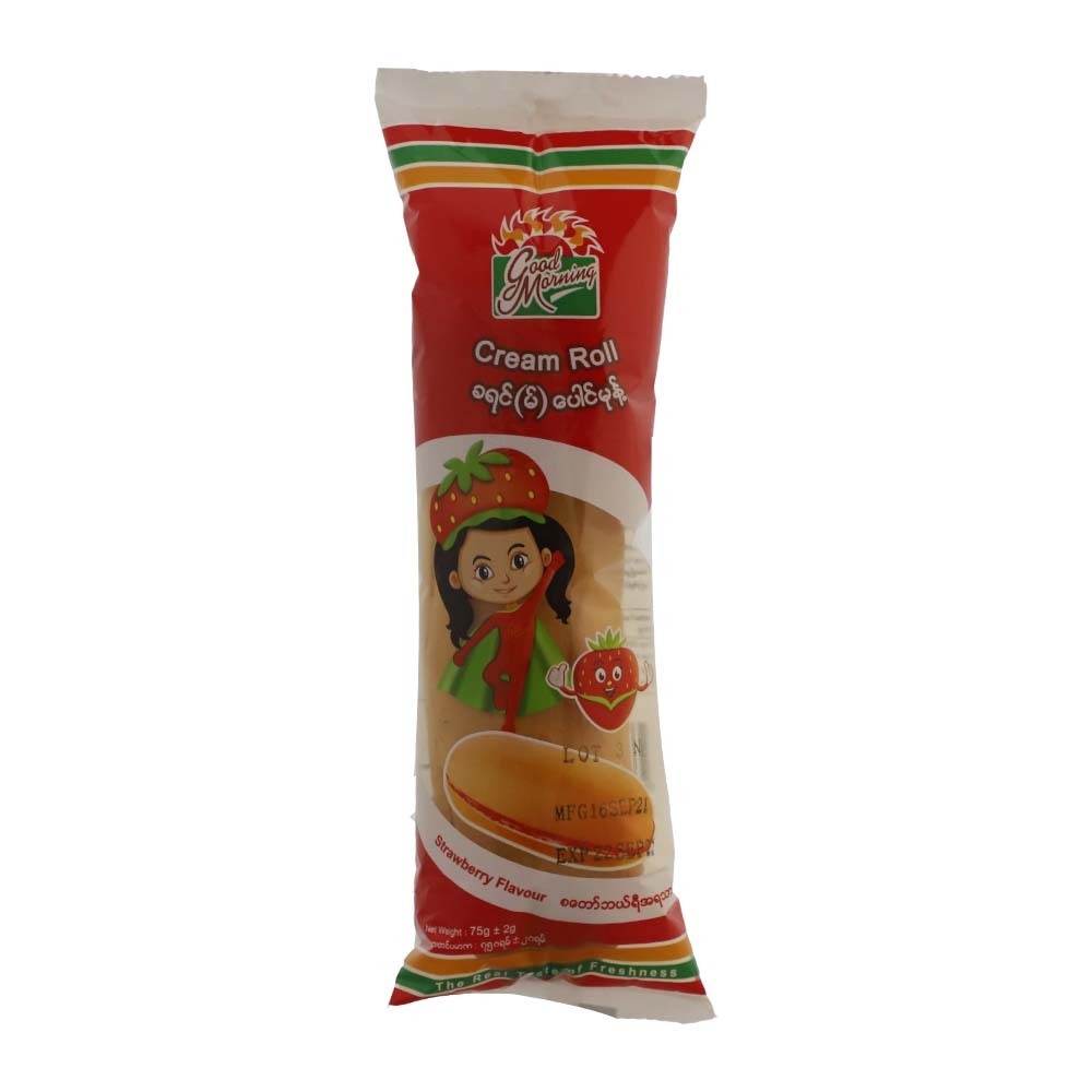 Good Morning Cream Roll Strawberry 60G