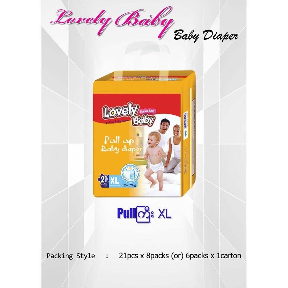 Lovely Baby  Pull Up Baby Diaper XL (12-17KG) 21PCS