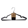 City Selection Metal Hangers 6PCS Black 68S26C-6