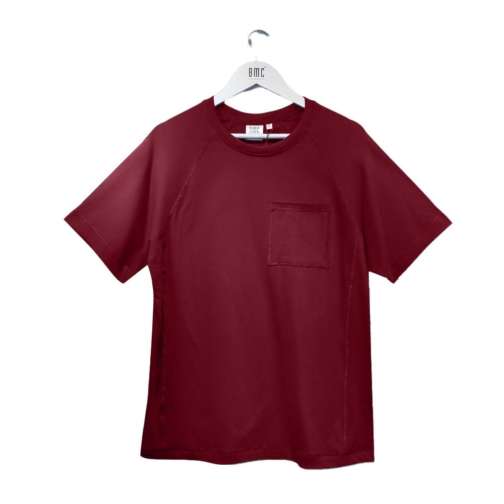 BMC Men T Shirt Short Sleeve 7530075 Dark Red Medium