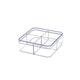 Transparent Box 4 Dividers BB641