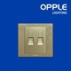 OPPLE OP-C026402-J-GOLD (Computer twin Socket) Switch and Socket (OP-21-118)