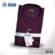 Madarin Collar Shirt Long Sleeve SSM-O-M-L-026 (Midnight Purple) Extra Large