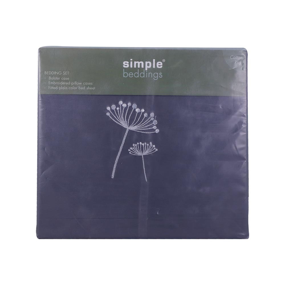 Simple Bed Sheet 5PCS 6 x 6.5FT x 9IN Iron Ore(Fit)