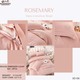 Rosemary Brocade Double Bedsheet Set SD-06 Light Pink