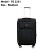 Trend Luggage Black (Nylon) TG2231 24IN