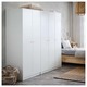 Ikea Kleppstad Wardrobe With 2 Doors, White, 79X176 CM 104.372.37