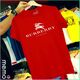 memo ygn Burberry unisex Printing T-shirt DTF Quality sticker Printing-Red (Small)