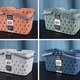 Plastic Storage Baskets with Handles White