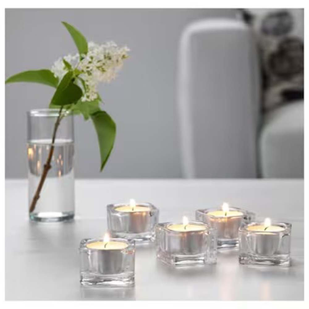 Ikea Glasig Tealight Holder, Clear Glass, 5X5CM 202.901.26