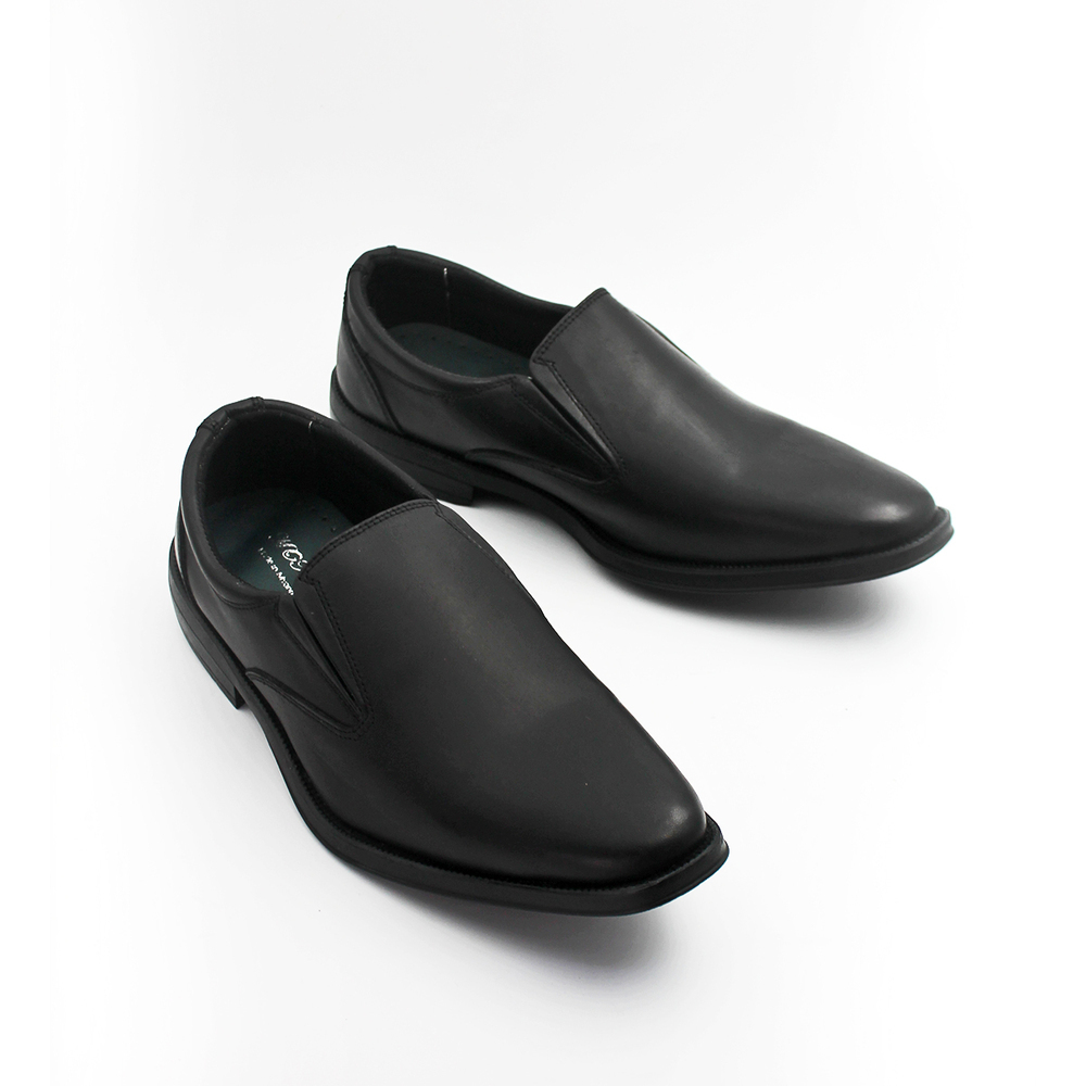 Mongo Square Toe Loafer Shoe (Black) (Size - UK 9)