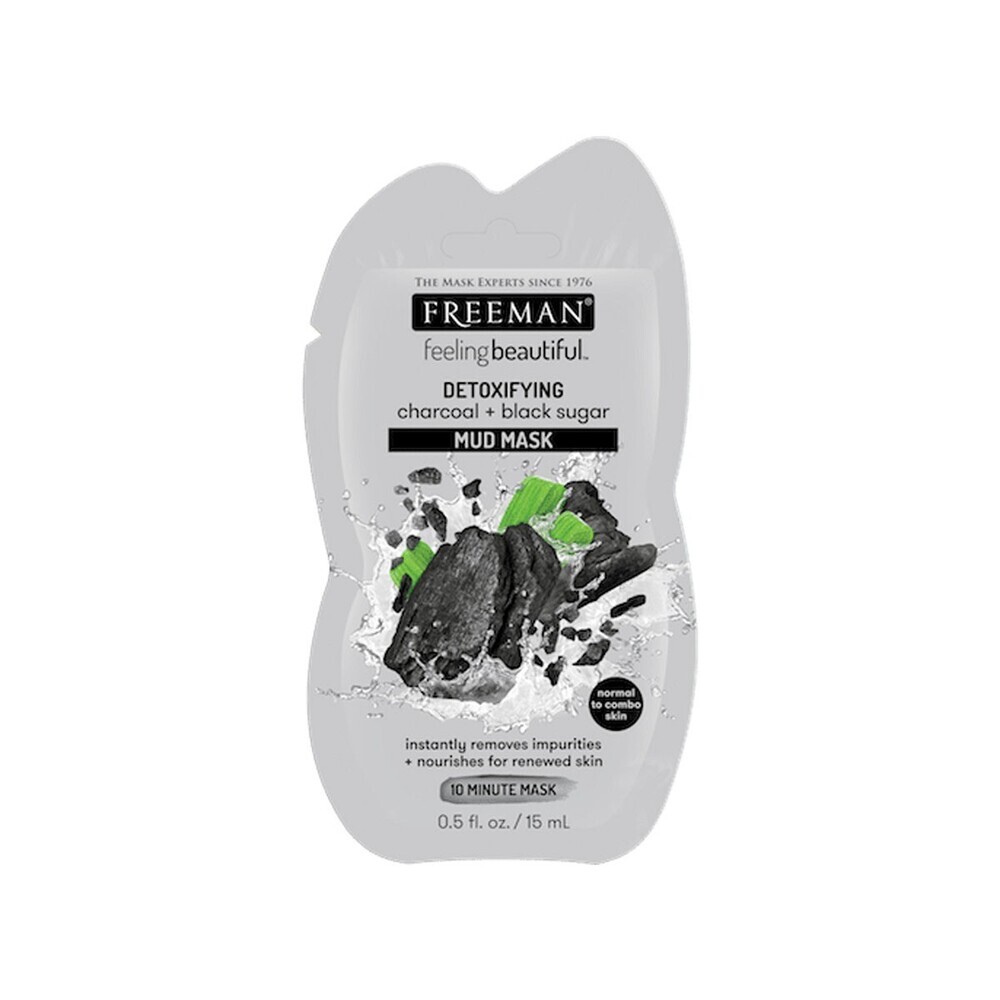 Freeman Detoxifying Charcoal & Black Sugar Mud  Mask (0.5OZ, 15ML)