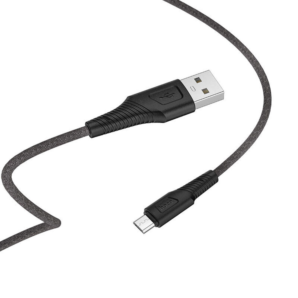 NEW  X58 Airy Silicone Charging Data Cable For Micro/Black