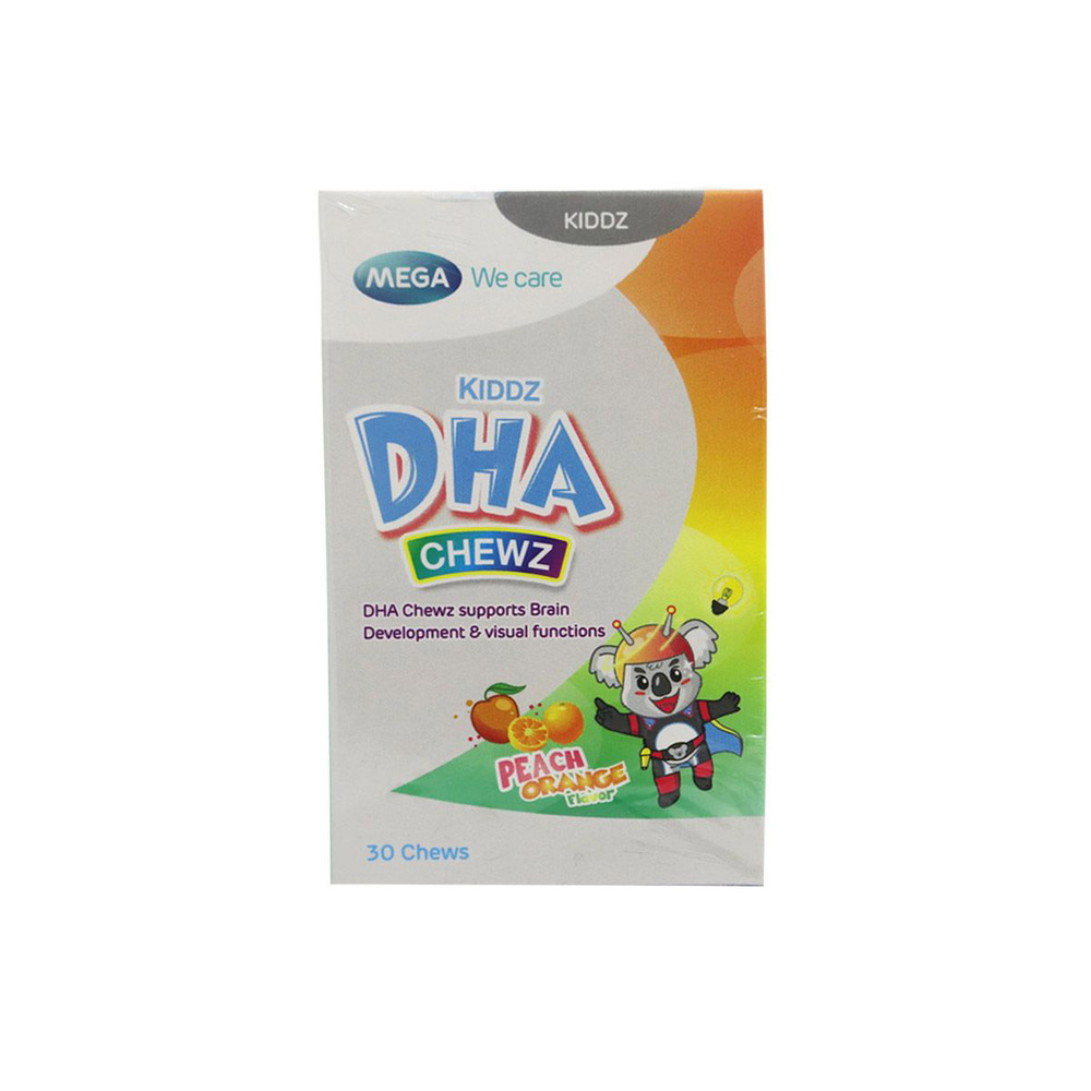 DHA Kiddz Chewz Peach Orange Flavour 30Chews