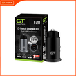 GTCC-F20 Black PD+QC 3.0 Quick Charge Dual USB Car Charger 46 X 25 X 25MM Black 695991