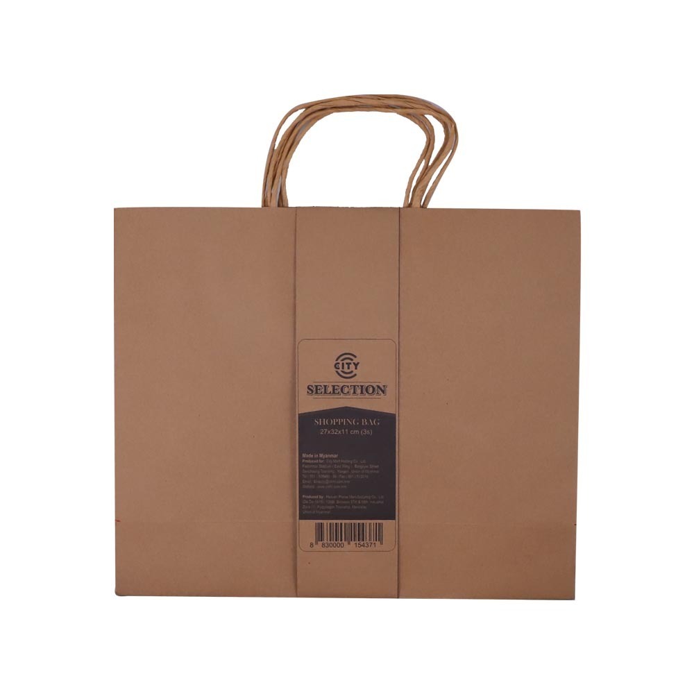 City Selection Shopping Bag 27X32X11CM 3PCS