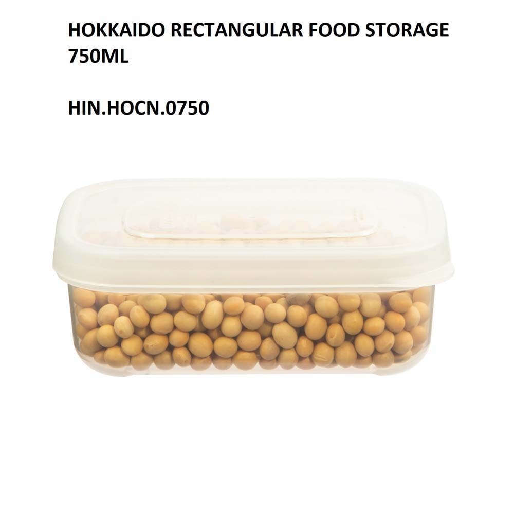 Hokkaido Rectangular Food Storage Box 750Ml HIN.HOCN.0750  162x114x57MM)