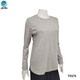 The Ori Women Long Sleeve Top Gray TO171 Extra Small