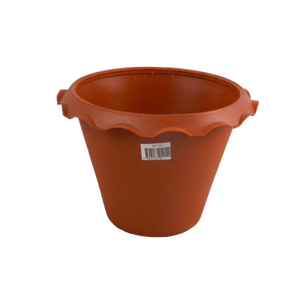 Wit Plastic Flower Pot NO.B3-T (Brown)