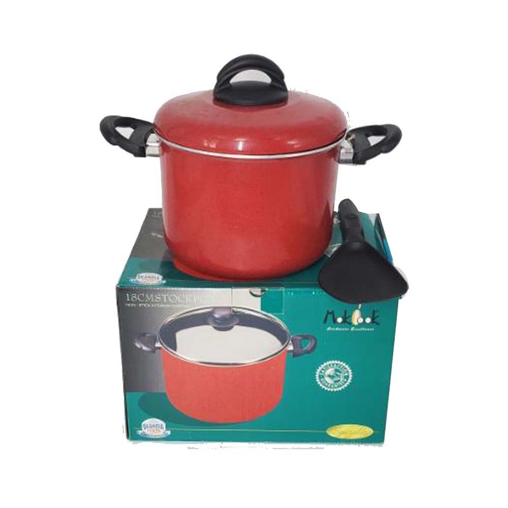 Stock Pot with Aluminium Lid ST-18AL (18CM)