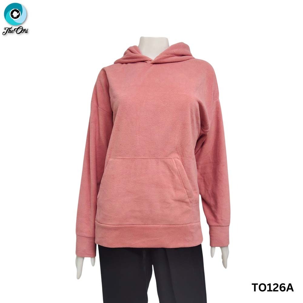 The Ori Women Hoodie Deep Pink Extra Small TO126A