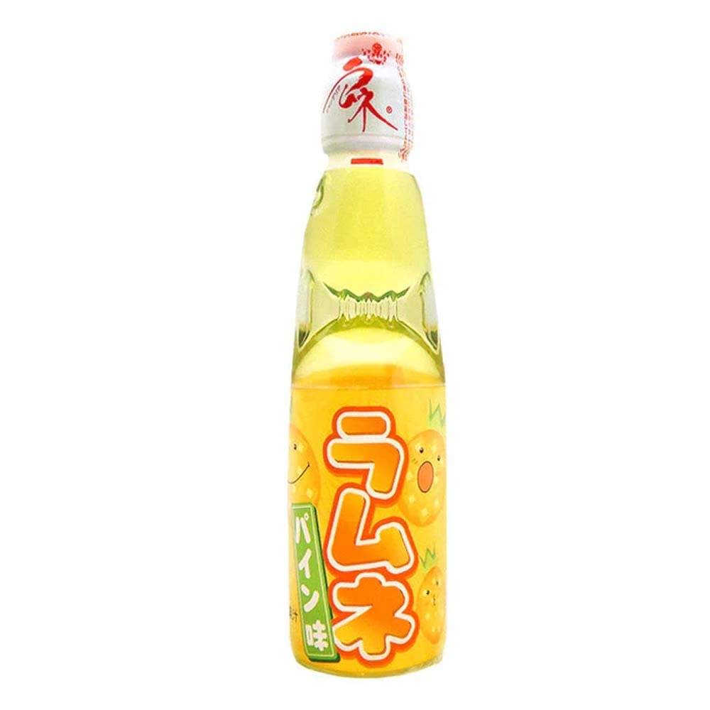 Hata Kosen Ramune Pineapple Soda Carbonated Soft Drink 200ML