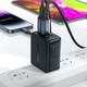 Acefast A43 Pd65W (2*USB-C+USB-A) Gan Charger 27050006 Black