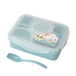 Food Container Lunch Box 4 Comparment Blue