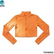 The Ori Women Long Sleeve Top TOHM014 Orange Small