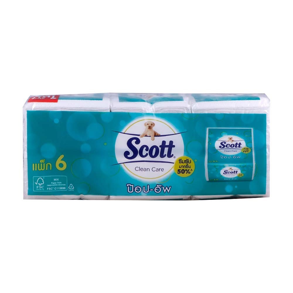 Scott Napkins Clean Care Pop-Up 60Sheets 6`S