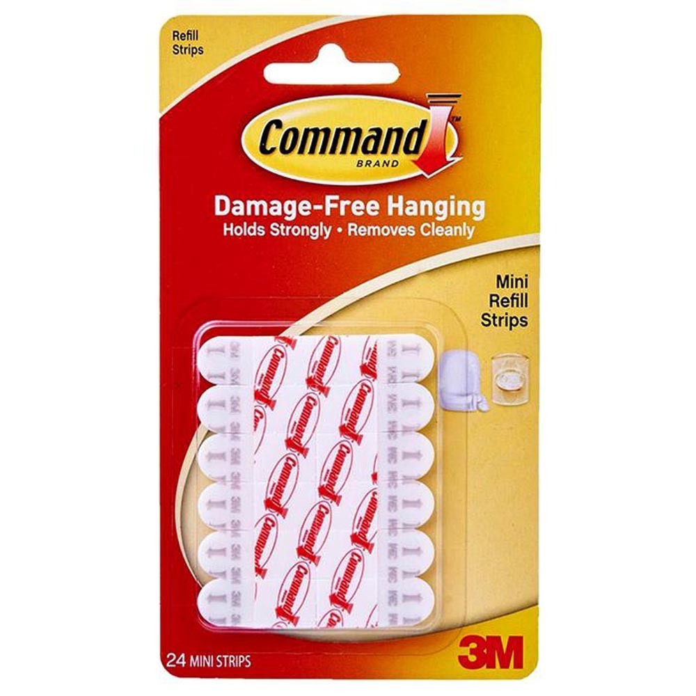 3M Command Strips Refill 24PCS (Mini) 17020-24Pk