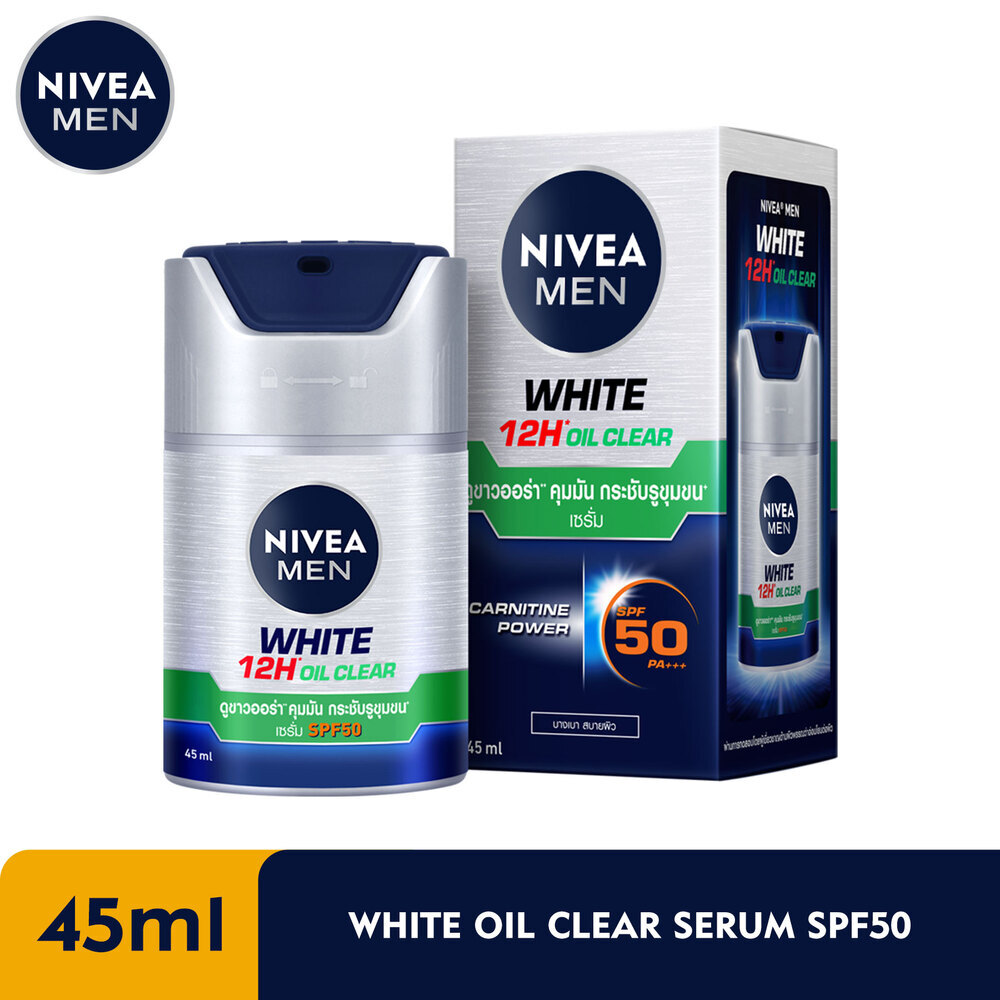 Nivea Men White 12H Oil Clear Serum SPF50 PA+++ 50ML