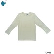 Max & Mia Unisex Long-Sleeve Top TO061 Yellow Stripe Large