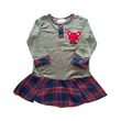 လက်ရှည်ဂါဝန်(Design-55) Large (ခဲရောင်)