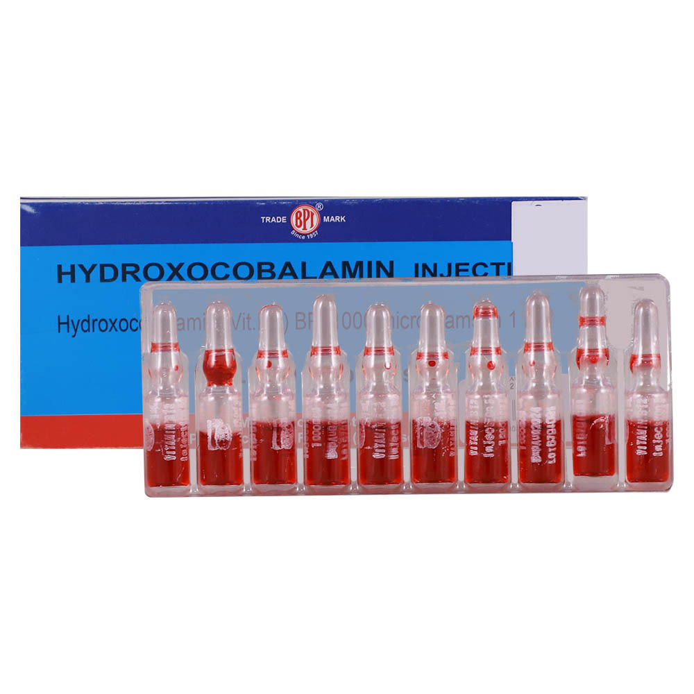 BPI Hydroxocobalamin Vit B12 Injection 1Ampoulesx10