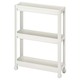 Ikea Vesken Trolley, White, 54X18X71 CM 504.538.81